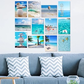 Quadro Decorativo MDF 12MDF09 – Multicolor – 20 x 15 cm (12 Peças)