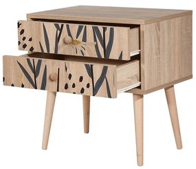 Mesa de Cabeceira City Two – Multicolor – 60x61x40 cm