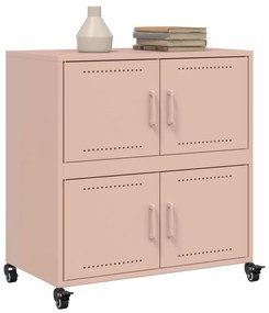 Aparador 68x39x72 cm aço rosa