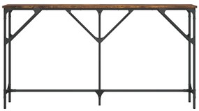 Mesa consola 140x23x75 cm derivados de madeira carvalho fumado