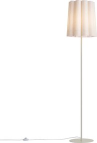 Candeeiro de Pé Japandi Bege com Abajur de Tecido 160cm - Jenni