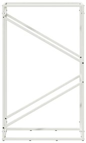 Suporte para lenha 60x25x100 cm aço laminado a frio branco