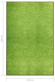 Tapete de porta lavável 120x180 cm verde