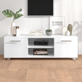 vidaXL Móvel para TV 110x40x35 cm madeira processada branco