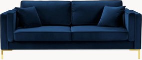 Sofá com aspeto em veludo Luis (3 lugares)