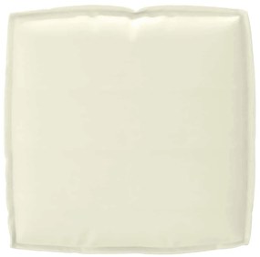 Conjunto de Almofadas de Palete 2 Peças Creme Tecido Oxford