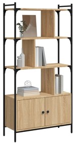 Estante c/ portas 76,5x30x154,5cm deriv.madeira carvalho sonoma