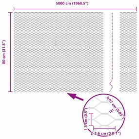 Postes de Cerca vidaXL 11 pcs U-Channel Cinza 80 cm Aço
