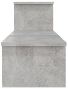 Móvel de TV 180x30x43 cm contraplacado cinzento cimento