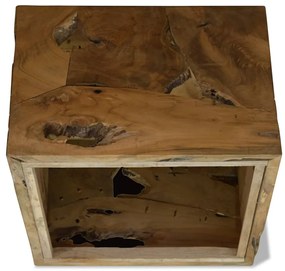 Mesa de centro 50x50x35 cm teca genuína castanho