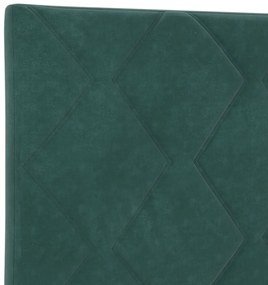 Estrutura de Cama vidaXL Verde Escuro 140x200 cm Veludo