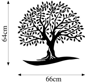 Acessório Decorativo de Parede Monumental Tree 21 – Preto – 64 x 66 cm