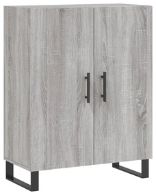 Armário alto 69,5x34x180 cm derivados de madeira sonoma cinza