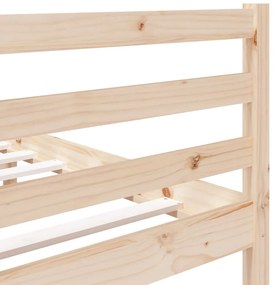 Estrutura de cama pequena casal 120x190 cm pinho maciço