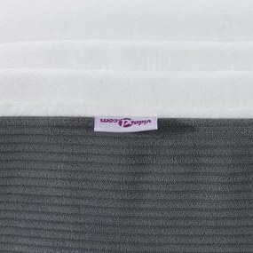 Colchão de Molas Pocket vidaXL Cinza Escuro Médio 120x200x20 cm Tecido