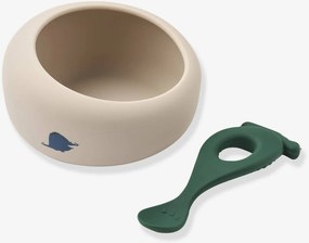 Sparia, taça + colher de silicone Liewood verde-abeto