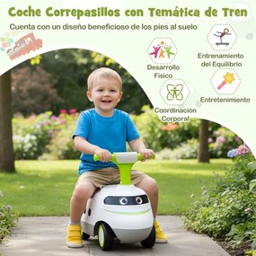 Andarilho para crianças pequenas 50 x 25,5 x 40 cm com buzina e arrumação Verde