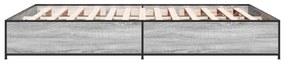 Estrutura de cama 135x190 cm derivados de madeira/metal