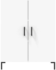 Armário alto 69,5x34x180 cm derivados de madeira branco