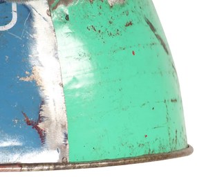 Candeeiro suspenso vintage indust. redondo 25W 41cm E27 multicor