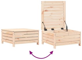 8 pcs conjunto sofás de jardim pinho maciço