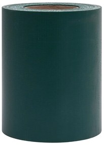 Painel de privacidade para jardim 35x0,19 m PVC verde fosco