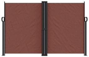 Toldo lateral retrátil 160x600 cm castanho