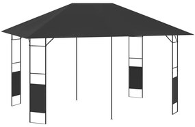 vidaXL Gazebo de jardim 4x3 m 160 g/m² antracite