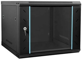 vidaXL Armário de Rede com armazenamento Preto 60 x 60 x 50 cm Aço