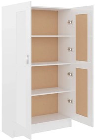 Estante 82,5x30,5x150 cm derivados de madeira branco brilhante