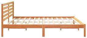 Estrutura da Cama com cabeceira Castanho-mel 180 x 200 cm
