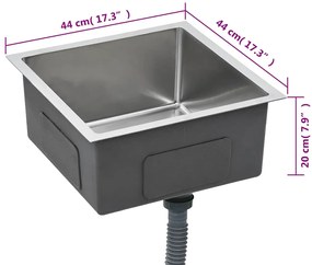 Lava-louça de cozinha artesanal aço inoxidável