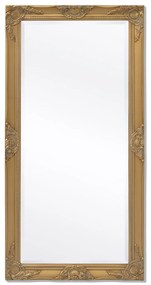243684 vidaXL Espelho de parede, estilo barroco, 120x60 cm, dourado