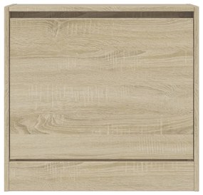 Sapateira 60x21x57 cm derivados de madeira carvalho sonoma