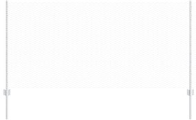 vidaXL Cerca e Poste Prateado 1 x 25 m Aço