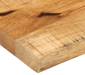 Tampo de mesa borda viva 160x20x3,8 cm mangueira áspera maciça