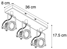 Ponto industrial de aço rotativo e inclinável de 3 vias - Suplux Industrial,Moderno