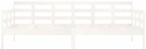 Sofá-cama 90x200 cm madeira de pinho maciça branco