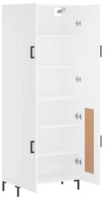 Armário alto 69,5x34x180 cm derivados de madeira branco