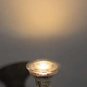 Conjunto de 5 lâmpadas LED GU10 50mm transparentes 3,5W 330 lm 3000K