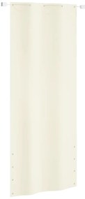 vidaXL Tela de varanda 100x240 cm tecido oxford cor creme