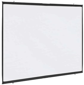 vidaXL Tela de projeção parede suspensa 84" 4:3