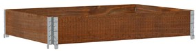 Vaso/floreira para jardim 120x80 cm pinho maciço castanho