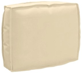 vidaXL Capa de Almofada para Encosto Bege 50x40x12 cm em Tecido Oxford