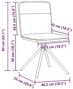 Cadeiras de jantar 2 pcs tecido cinzento-claro