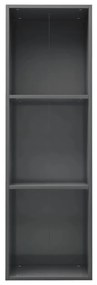 Estante/móvel TV derivados de madeira cinzento brilhante