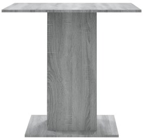 Mesa de jantar 80x80x75 cm derivados de madeira cinzento sonoma