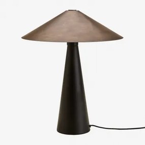 Candeeiro De Mesa De Ferro Elidi Preto - Sklum