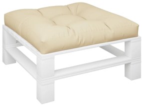 Almofadão para sofá de paletes 70x70x12 cm bege