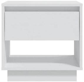 Mesa de cabeceira 45x34x44 cm contraplacado branco